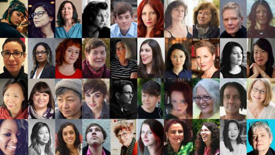 growin room festival-writers photos in one frame